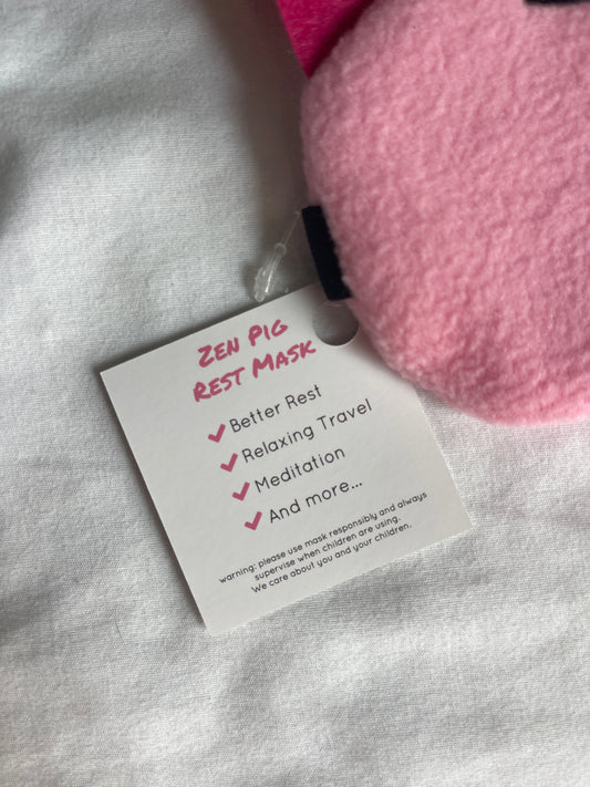 Zen Pig Meditation/Rest Mask